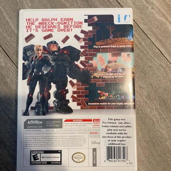Wreck It Ralph - Nintendo Wii Game Complete Tested CIB - Picture 2 of 3